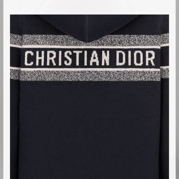 Dior Reversible Zipper Cardigan with Hood in Multicolor  Cashmere - Picture 7 of 15